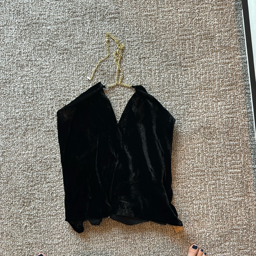 Reformation Violette Velvet Top
